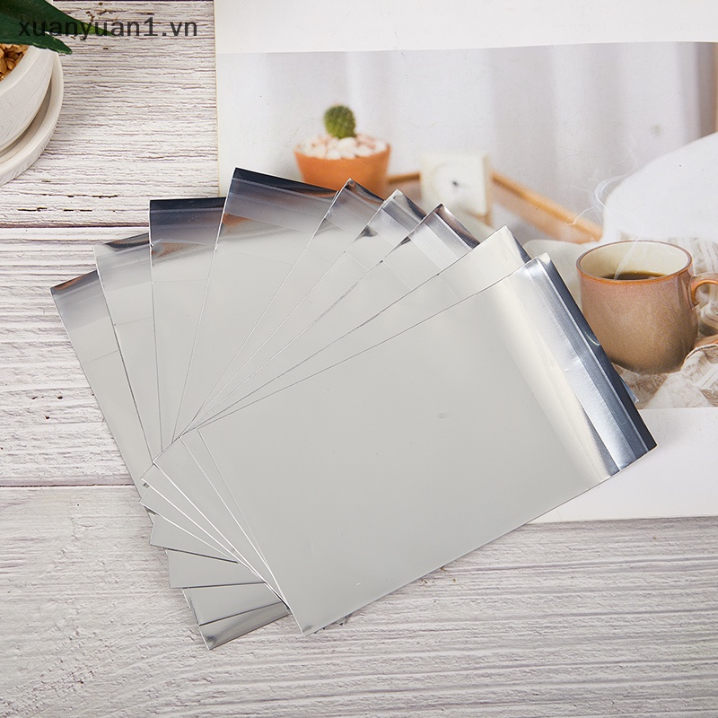 Túi Zip Màng Bạc Đựng Thẻ Chống Thấm Nước Có Thể Đóng Lại Tiện Dụng