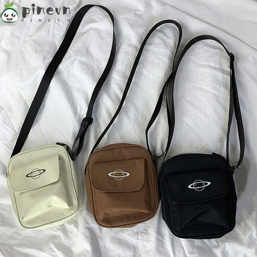 PINEVN Túi Đeo Vai Đựng Điện Thoại Chất Liệu Cotton Canvas Cho Nữ