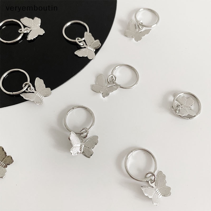 Set 10 Kẹp Tóc Kim Loại Hình Bướm Phong Cách Phương Tây Cho Nữ