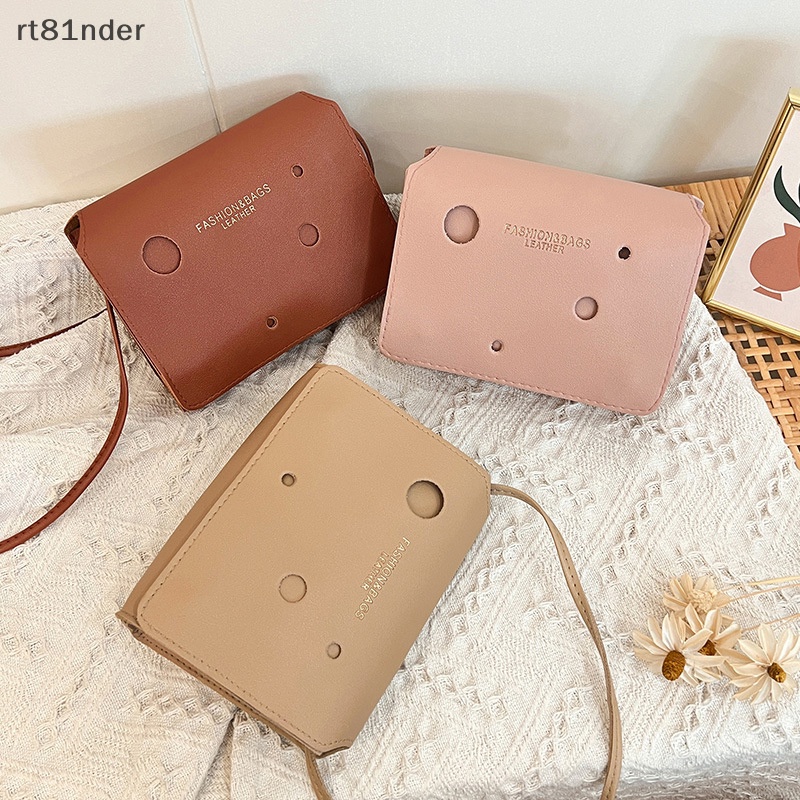 Túi Xách Đeo Vai Màu Trơn Có Khóa Cài Tùy Chỉnh Thời Trang Cho Nữ