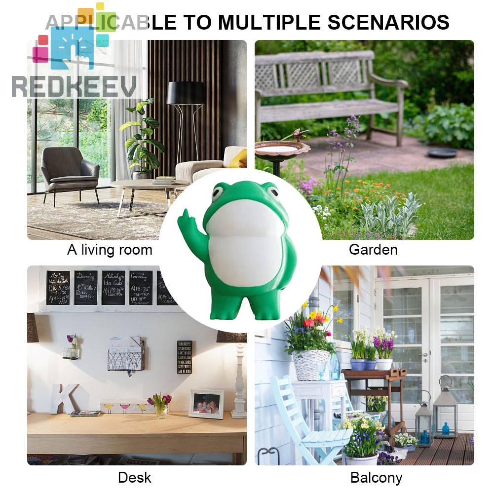 Mô Hình Chú Ếch Đứng Sáng Tạo Dễ Thương Chống Thấm Nước Trang Trí Nhà Cửa