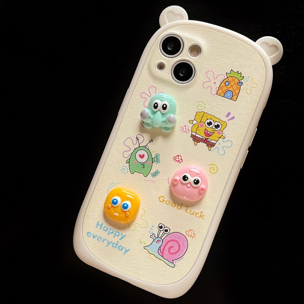 Ốp Điện Thoại Mềm Họa Tiết Búp Bê Hoạt Hình Ba Chiều Cho Iphone13Pro Max Apple 14 11 / 12