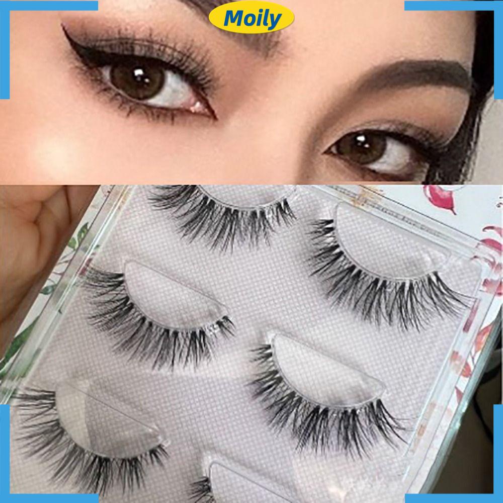 MOILYVN Lông Mi Giả Thân Trong Suốt Tự Nhiên Thời Trang Dành Cho Nữ