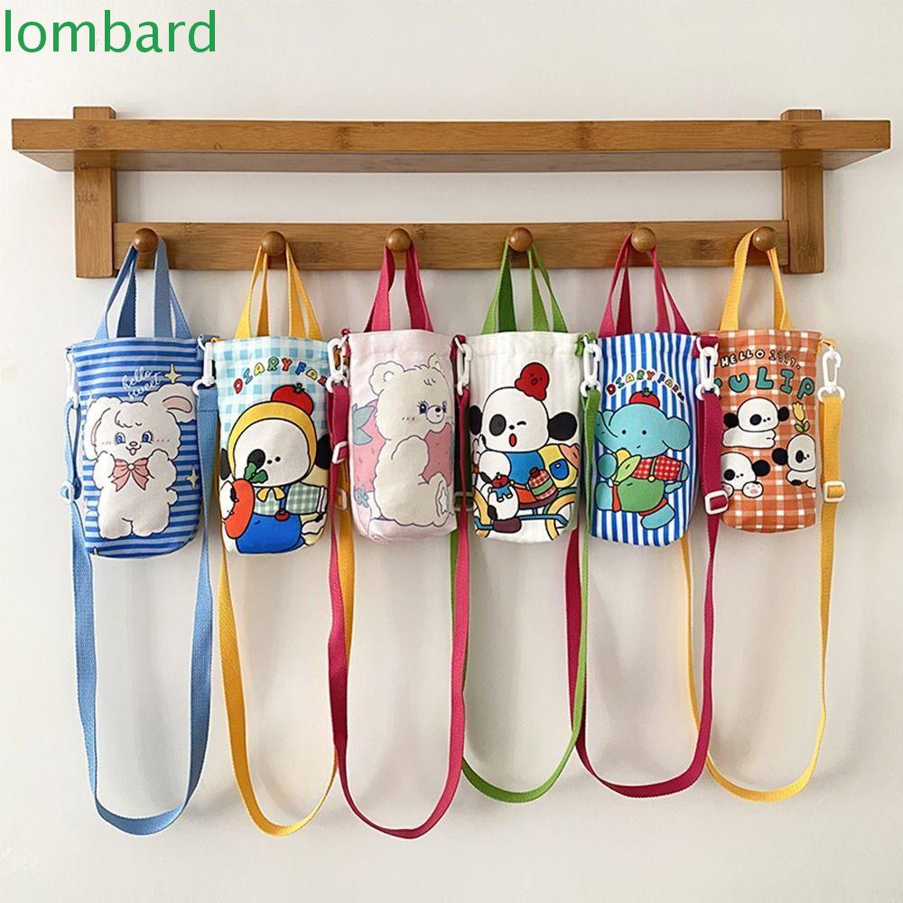 LOMBARD Ốp Điện Thoại In Hình Gấu Hoạt Hình Có Dây Đeo Vai Cho Nữ