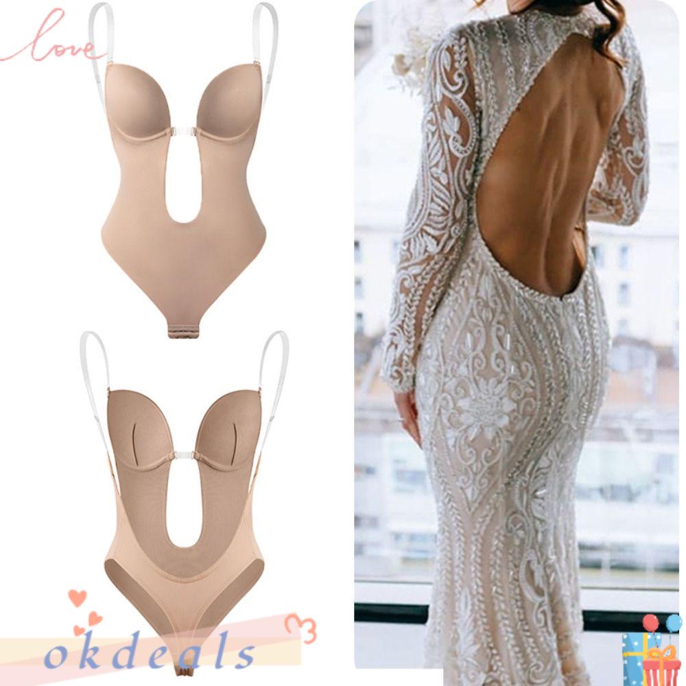 OKDEALS Đồ Lót Định Hình Cơ Thể Chữ U Hở Lưng Quyến Rũ