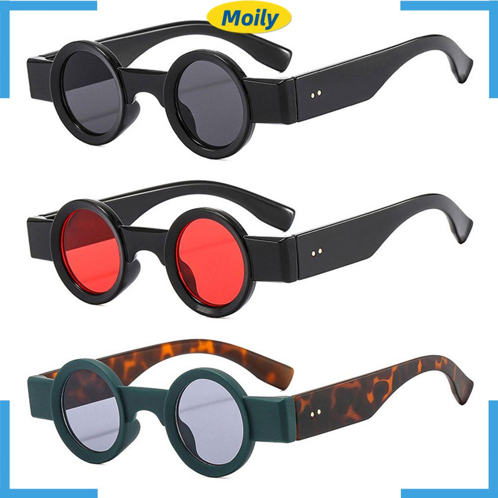 MOILYVN Kính Mát Gọng Tròn Nhỏ Thời Trang Cho Nam Nữ