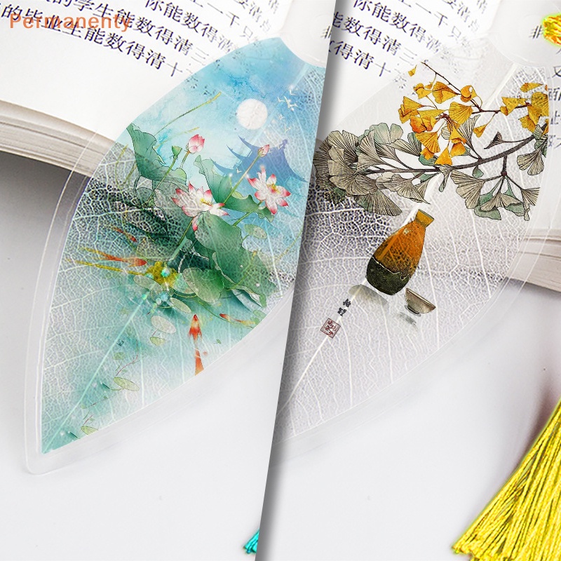 Bookmark Đọc Sách Hình Lá Phong Cách Trung Hoa Cổ Điển Đẹp Mắt