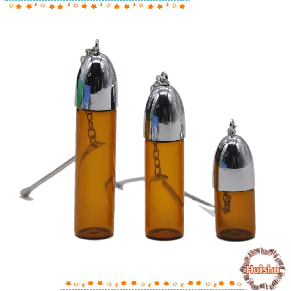 HS Bộ 3 Hộp Đựng Thuốc Mini Chống Thấm Nước Bằng Kim Loại Và Muỗng Kim Loại Tiện Dụng Cho Gia Đình