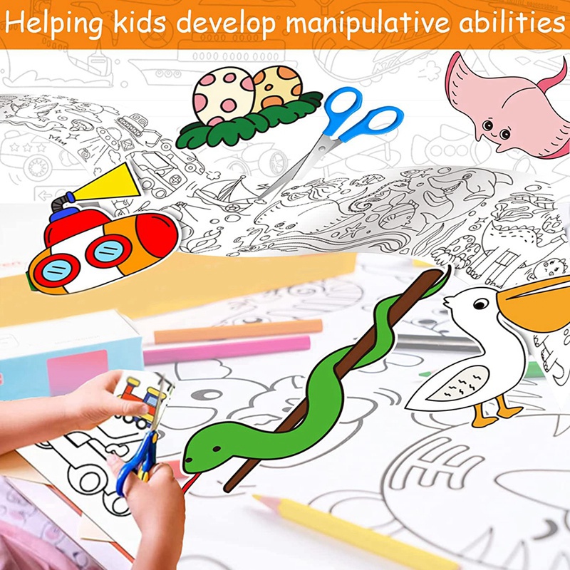 Bộ 5 Cuộn Giấy Vẽ Tranh 118X11.8 Inches Dành Cho Trẻ Em