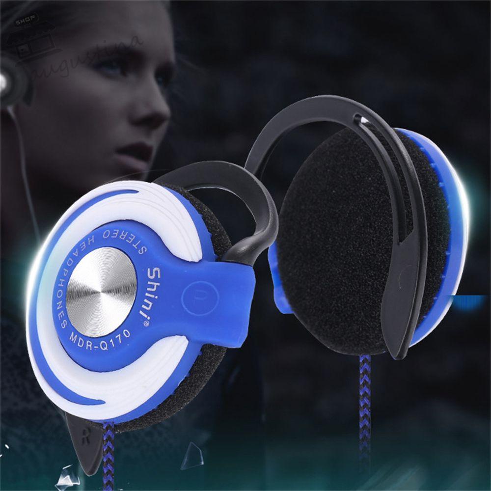 AUGUSTINA Tai Nghe Thể Thao Có Dây Có Thể Điều Chỉnh Âm Lượng FM Và Tai Nghe Chụp Tai Cho Điện Thoại / MP3 / MP4 HIFI Stereo