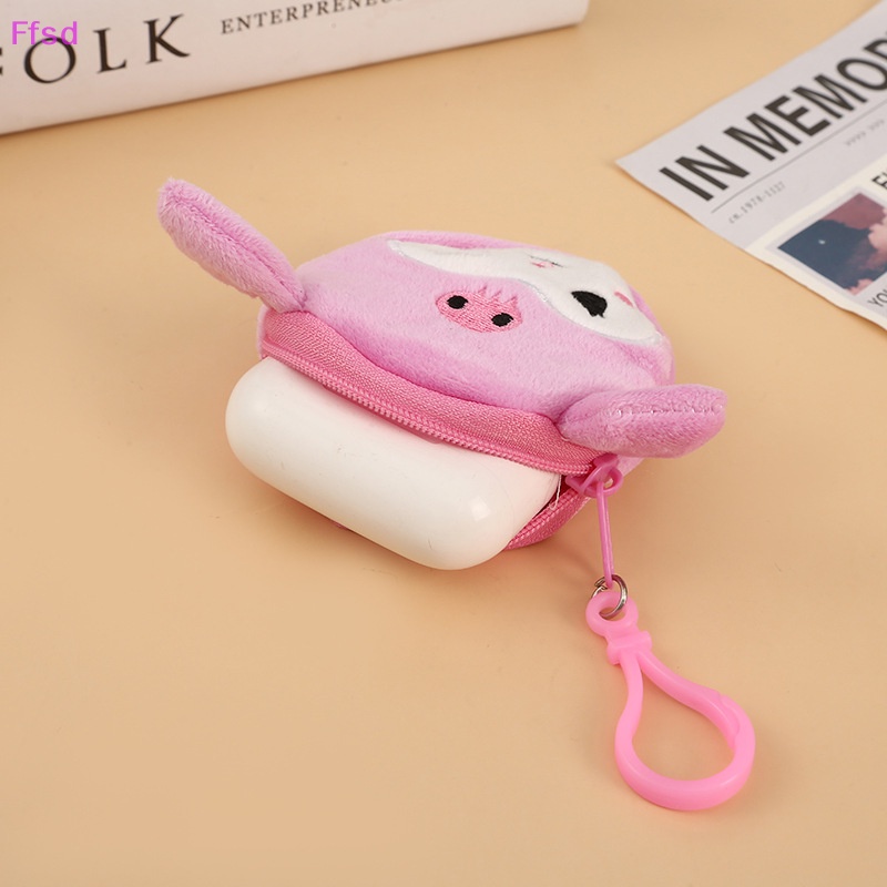 {Ffsd} Móc Khóa / Ví / Tiền Xu Hình Thú Nhồi Bông Hoạt Hình Mini Dễ Thương