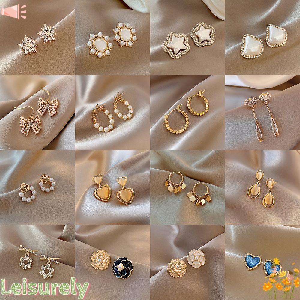 LEILY Bông Tai Đính Ngọc Trai Thời Trang Dành Cho Nữ