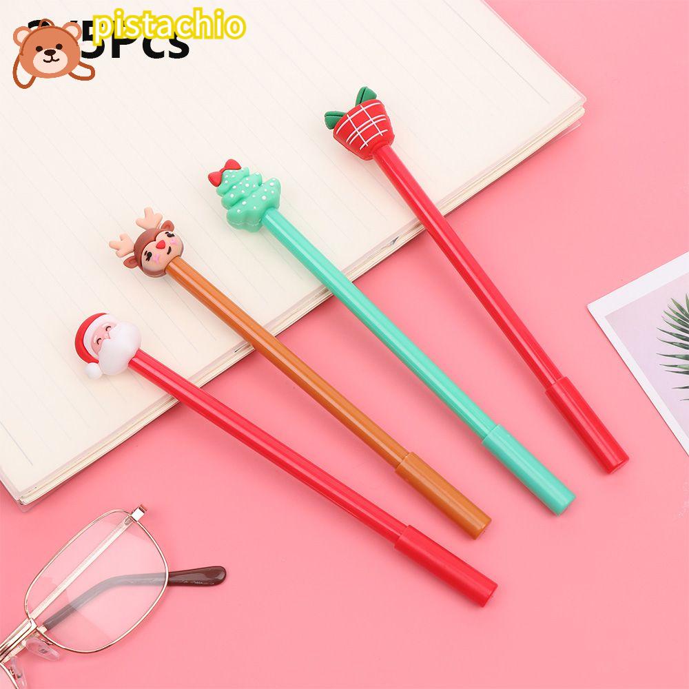 PISTA Set 2 / 5 Bút Mực Gel Tạo Hình Chủ Đề Giáng Sinh