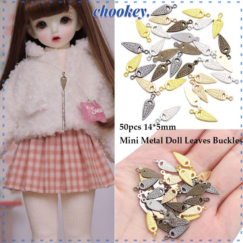 CHOOKEY Set 50 Mặt Dây Chuyền Mini 14 * 5mm Cho Búp Bê