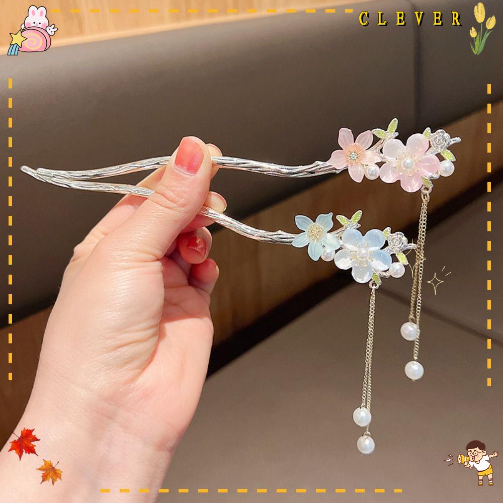 CLEVER Trâm Cài Tóc Tua Rua Phong Cách Trung Hoa Cho Cô Dâu