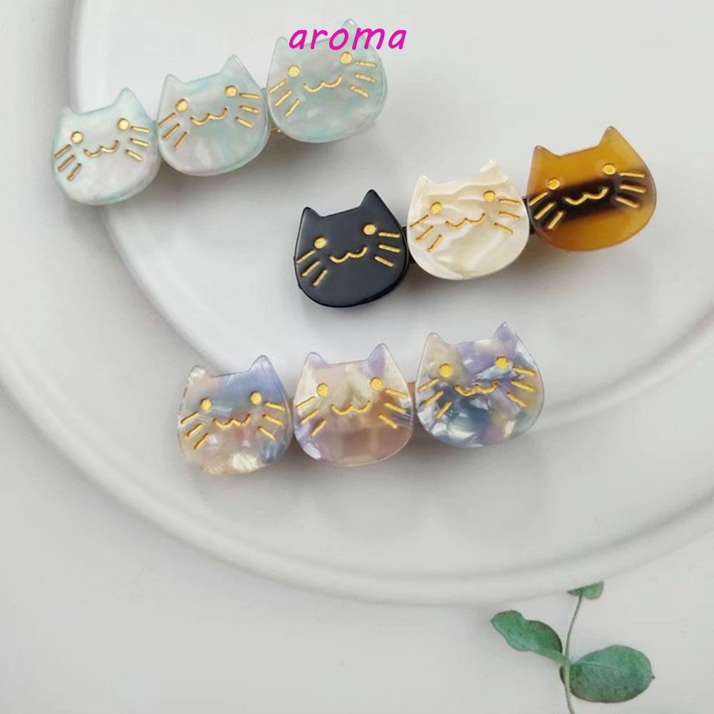 AROMA Kẹp Tóc Hình Mèo Dễ Thương Cho Bé Gái
