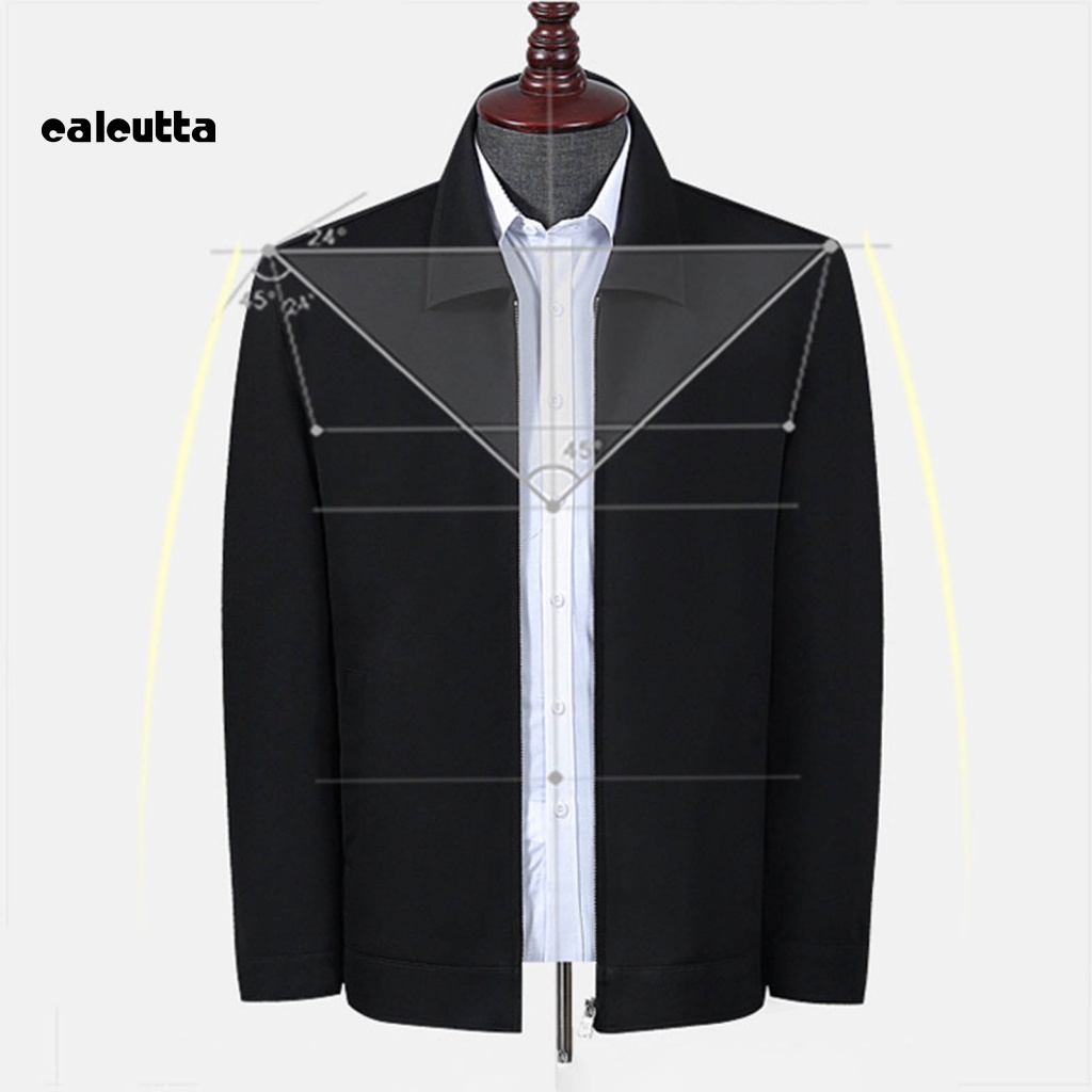 Áo Khoác Cổ Bẻ Dáng Rộng Màu Trơn Thời Trang Mùa Xuân Cho Nam