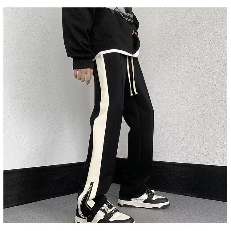 Quần Dài Thể Thao Dáng Rộng Có Khóa Kéo Thời Trang Mùa Hè Cho Nam