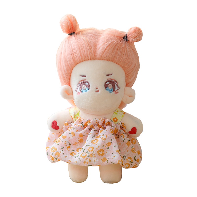 Búp Bê Nhồi Bông Hình Ngôi Sao Tóc Chiên 20cm Nhiều Kiểu Dáng Làm Quà Tặng Cho Bé Gái