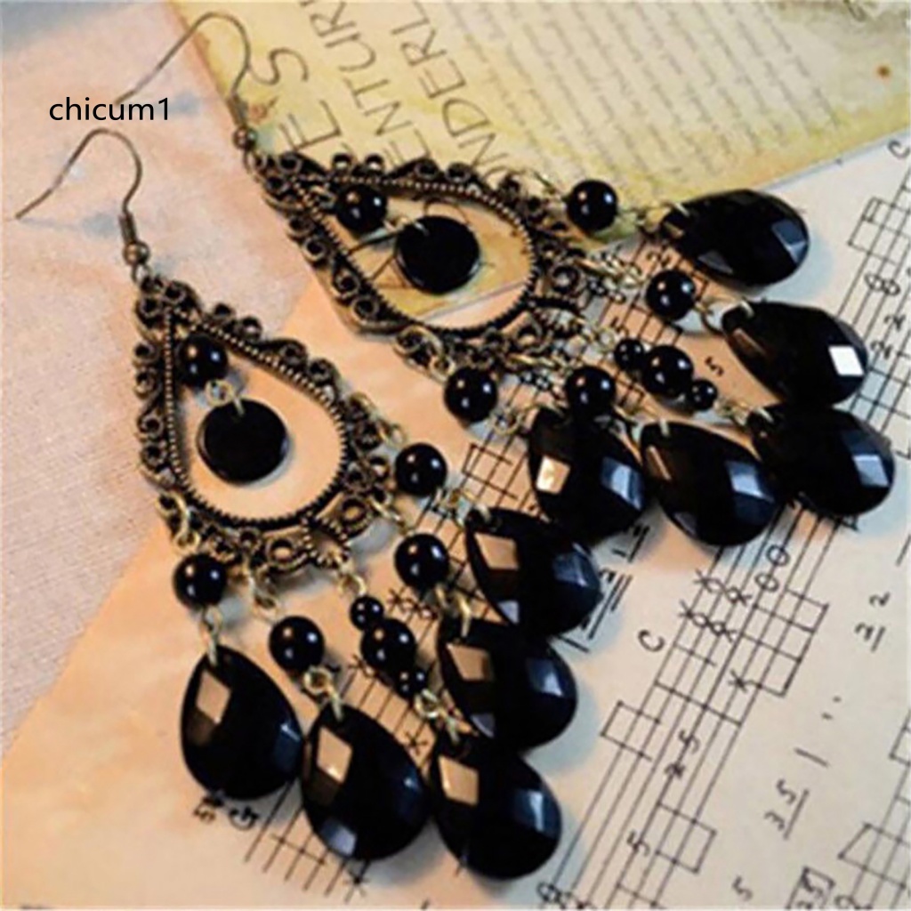 1 Đôi Bông Tai Hình Giọt Nước Rỗng Sáng Tinh Tế Dành Cho Cuộc Sống Hàng Ngày