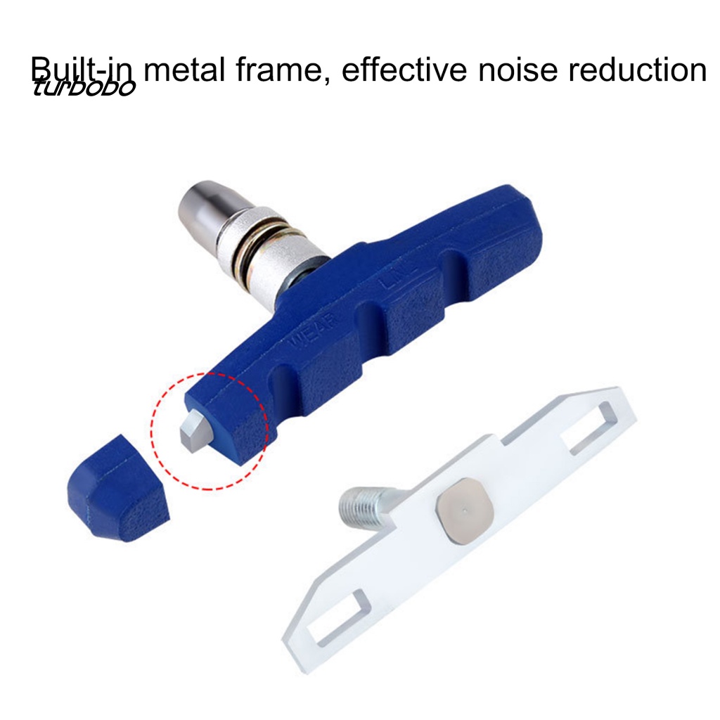 Set 2 Má Phanh Xe Đạp Chống Mài Mòn Tiện Dụng Chất Lượng Cao