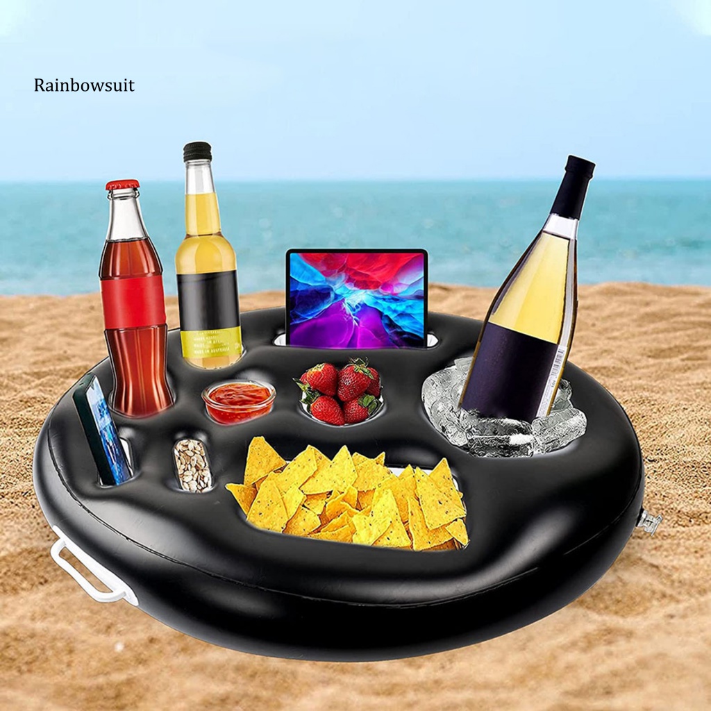 Phao Bơi PVC 8 / 9 Lỗ Có Tay Cầm Di Động Tiện Dụng