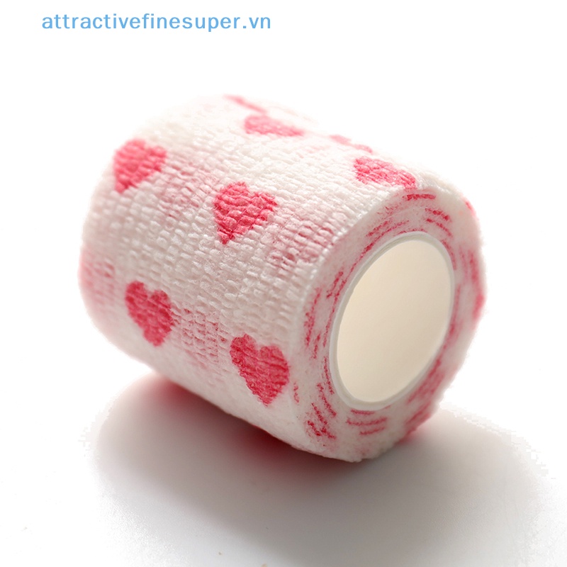 Afs Băng Quấn Thể Thao Co Giãn In Hình Trái Tim Màu Trắng