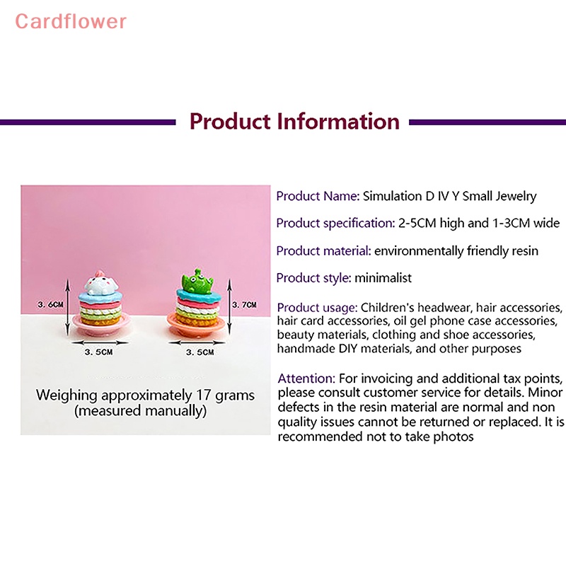 Bộ 10 Mô Hình Bánh Trái Cây 3D Trang Trí Sổ Tay / Kẹp Tóc DIY Mới