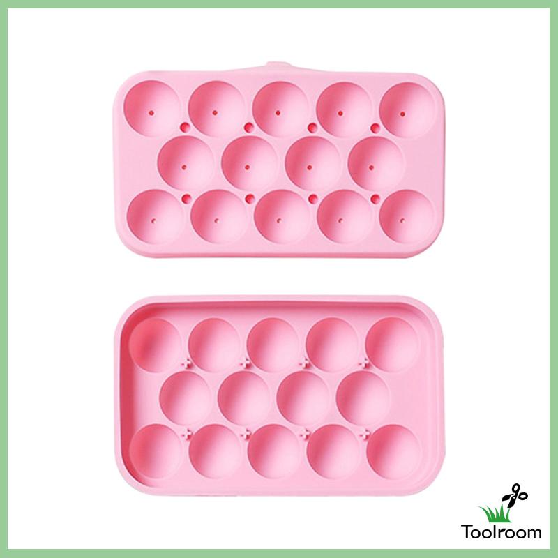 Set 2 Khay Làm Đá Tròn Có Thể Xếp Chồng Lên Nhau