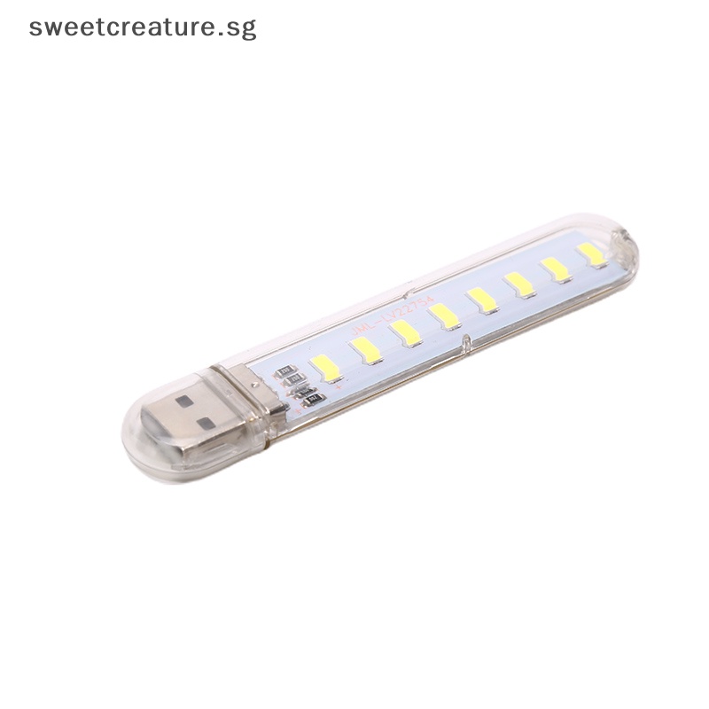 Đèn LED Đọc Sách 8 Bóng SMD 5V Ánh Sáng Trắng Ấm Kết Nối USB