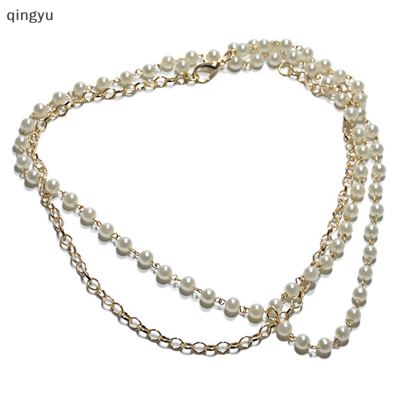 Thắt Lưng Chuỗi Ngọc Trai Nhân Tạo Kiểu Dáng Mới Cho Nữ