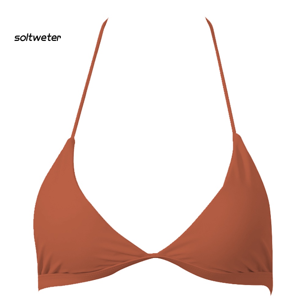 Áo Ngực Thể Thao Hình Tam Giác Có Mút Đệm Màu Sắc Thời Trang Cho Nữ