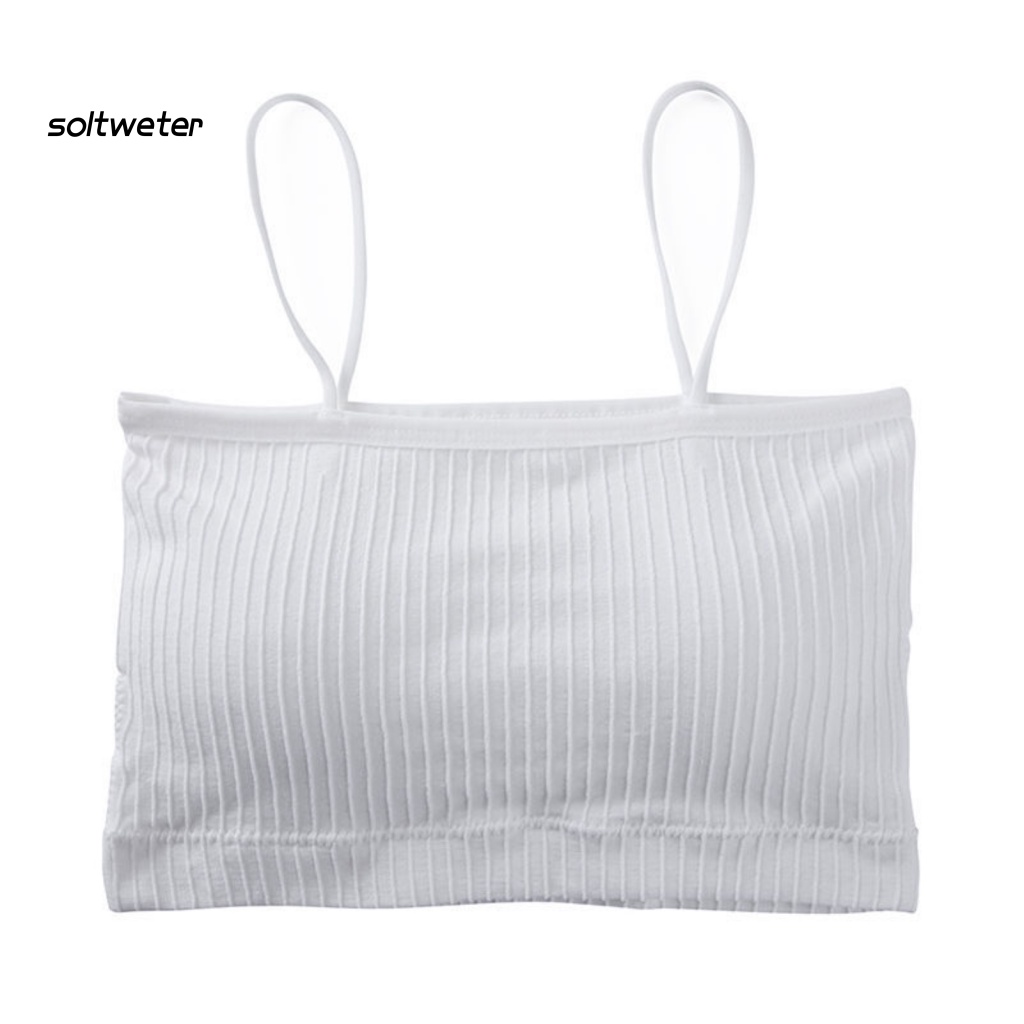 Áo Lót Ống Hai Dây Có Mút Đệm Quyến Rũ Dành Cho Nữ