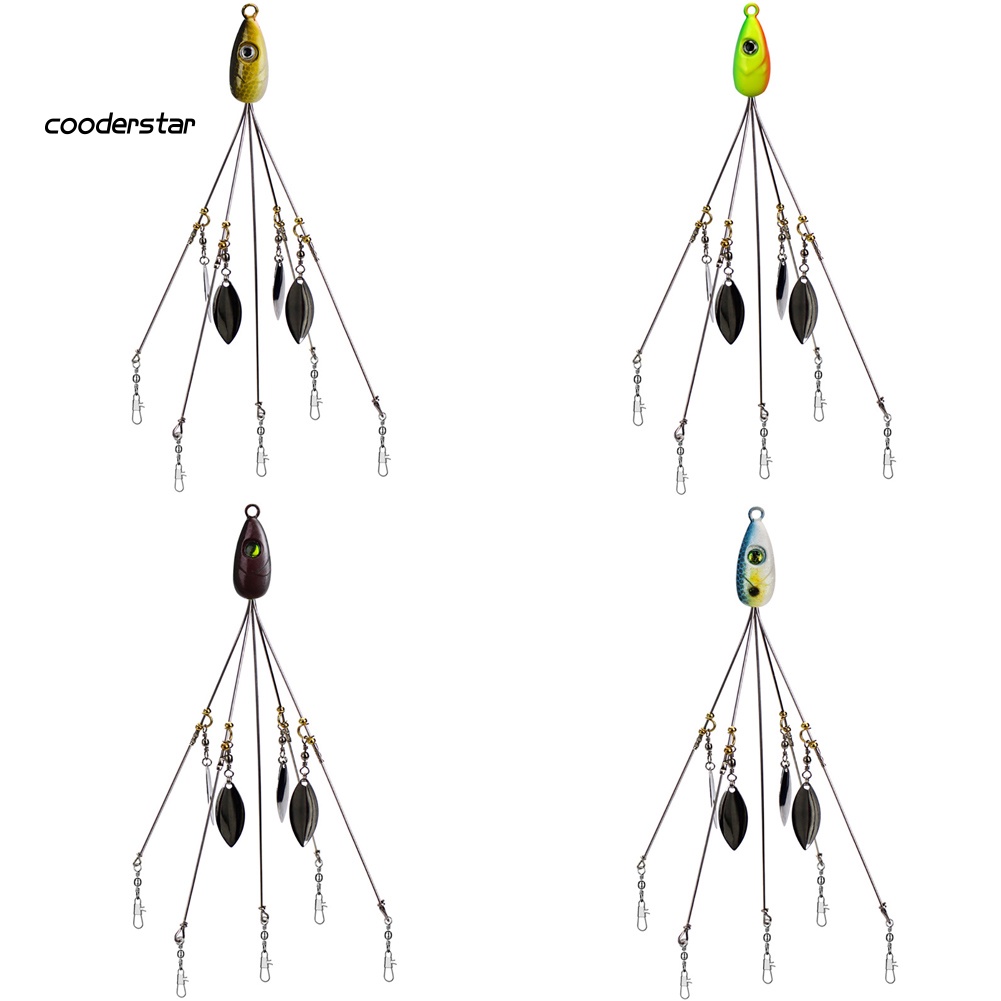 Mồi Giả Nhử Cá 5 Khúc 18g Gắn Kèm Dù Gắn Kèm Móc Câu Tiện Dụng