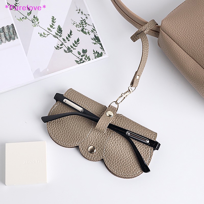 Túi Da PU Đựng Mắt Kính Thiết Kế Đơn Giản Dễ Thương Mới