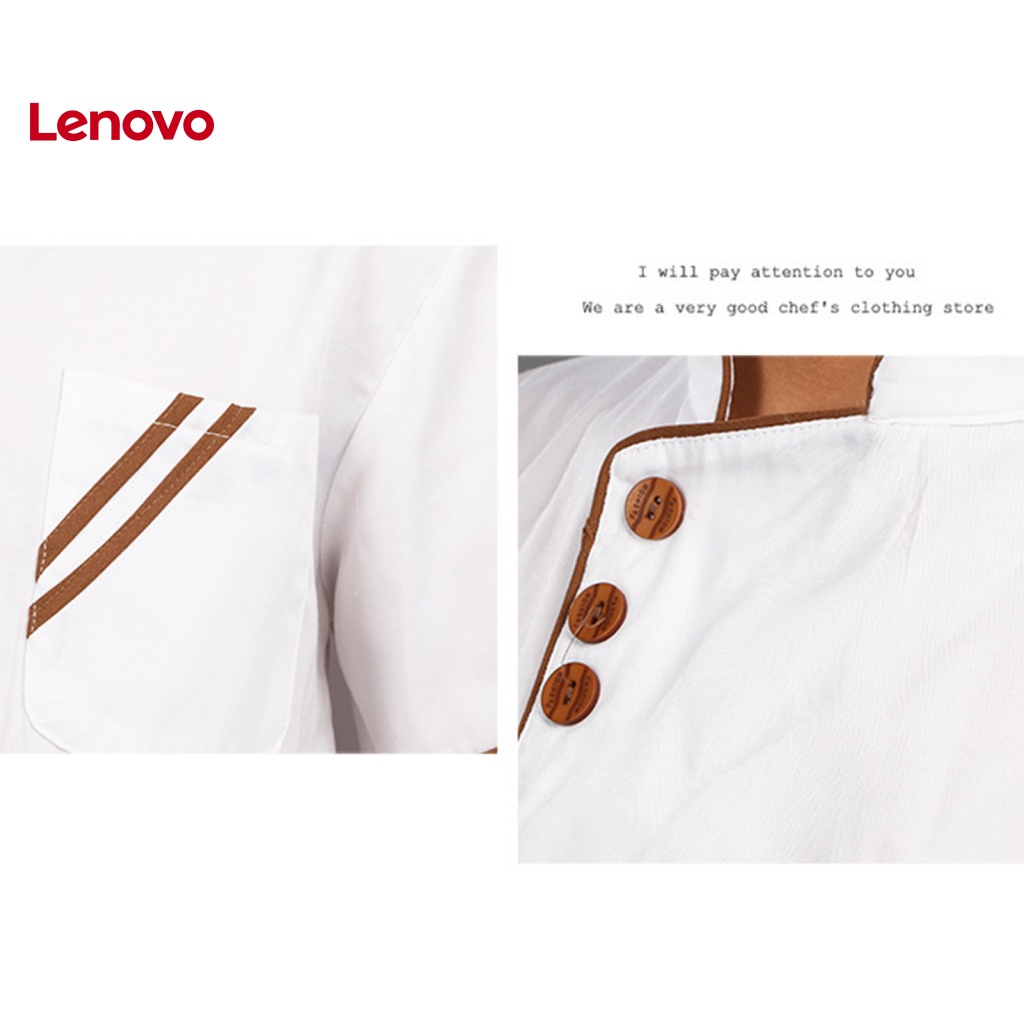 Áo Đầu Bếp Ngắn Tay Cổ Đứng Trọng Lượng Nhẹ Thoải Mái Họa Tiết Hoa Hướng Dương Dễ Giặt