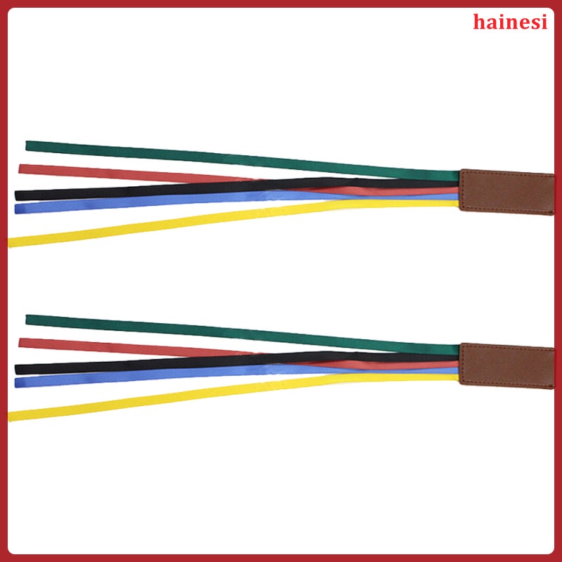 Bộ 2 Thẻ Đánh Dấu Sách Bằng Da Đính Ruy Băng Nhiều Màu Tinh Tế Trang Trí Học Sinh