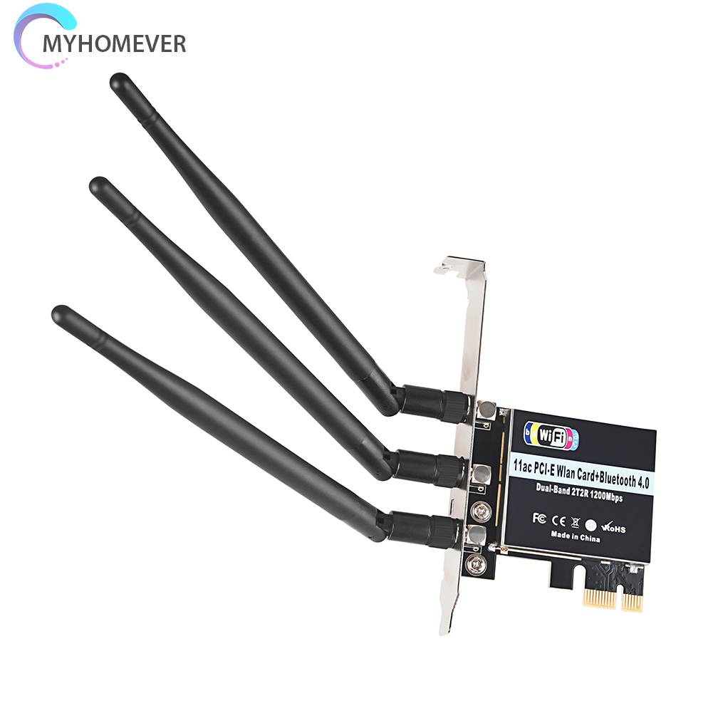 Thẻ Mạng Không Dây 2.4 / 5G 1300Mpbs Kết Nối Bluetooth 5.0