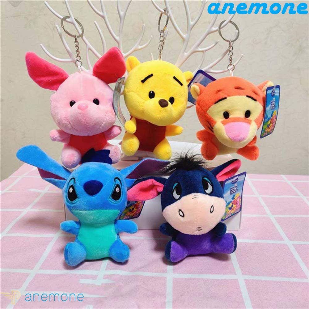 ANEMONE Móc Khóa Gấu Pooh Nhồi Bông Dễ Thương