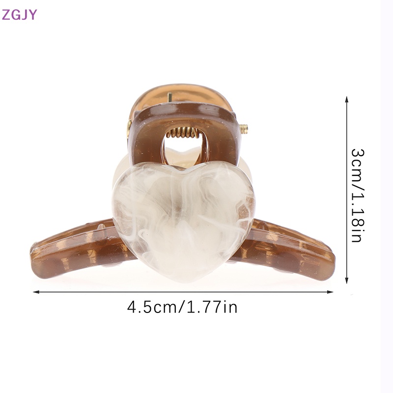 Zgjy Kẹp Tóc Mini Hình Trái Tim Nhiều Màu Sắc Phong Cách Hàn Quốc Cho Nữ Giới Mới