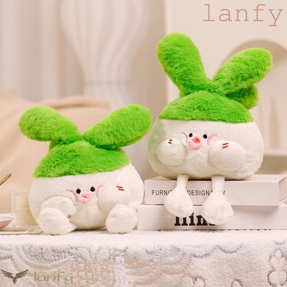 Gối Nhồi Bông Hình Rau Củ Quả Chân Ngắn Mềm Trang Trí Nhà Cửa