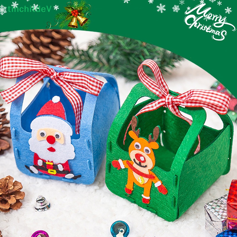[TinchitdeV] Túi Đựng Kẹo Đồ Chơi Hình Quả Táo Trang Trí Giáng Sinh DIY Sáng Tạo Cho Trẻ Em [Mới]