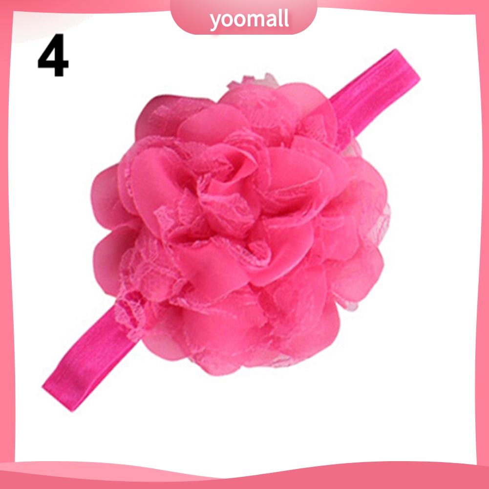 Băng Đô Hoa Co Giãn Dễ Thương Cho Bé Gái