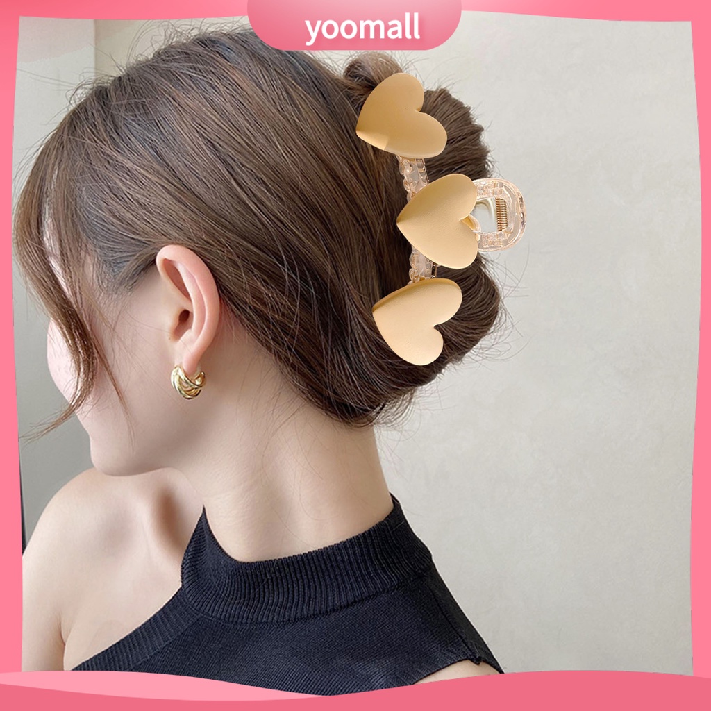 Kẹp Tóc Càng Cua Trong Suốt Co Giãn Chống Trượt Tạo Kiểu Tóc Cho Nữ