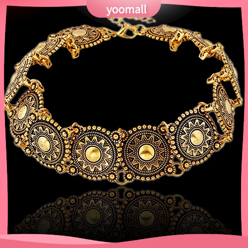[YM] Vòng Cổ Choker Hợp Kim Chạm Khắc Cổ Điển Phong Cách Punk Cho Nữ