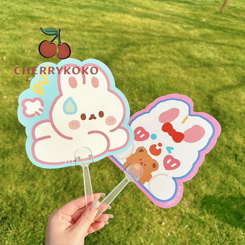 🍒🍒CHERRYKOKO Quạt Cầm Tay Mini Hình Dễ Thương Mùa Hè Dễ Thương Sáng Tạo