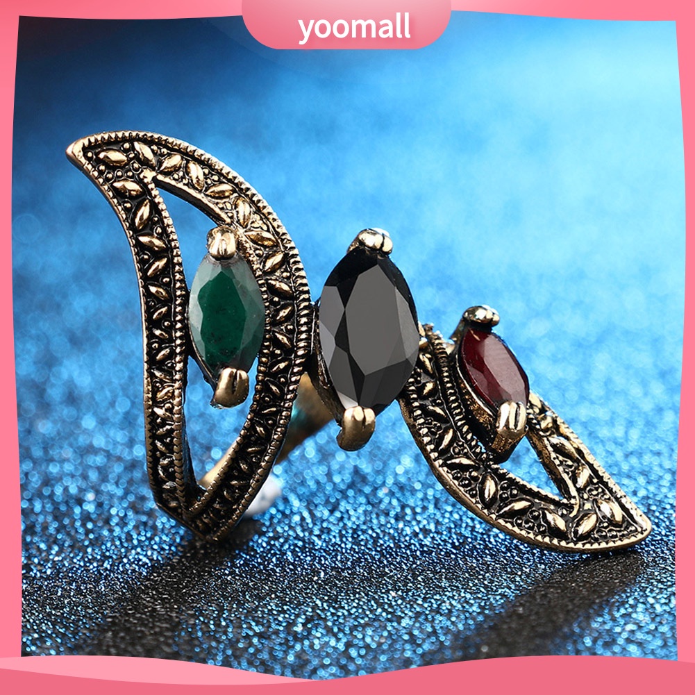 Nhẫn Đeo Khớp Ngón Tay Phong Cách Thổ Nhĩ Kỳ Nhiều Màu Sắc Dành Cho Nữ