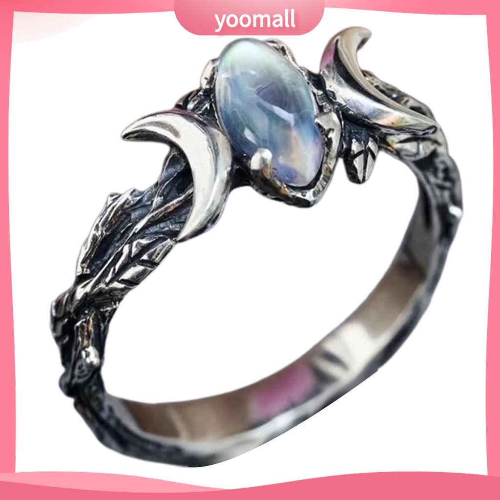 Nhẫn Đính Đá Phong Cách Bohemia Cổ Điển Dành Cho Nữ