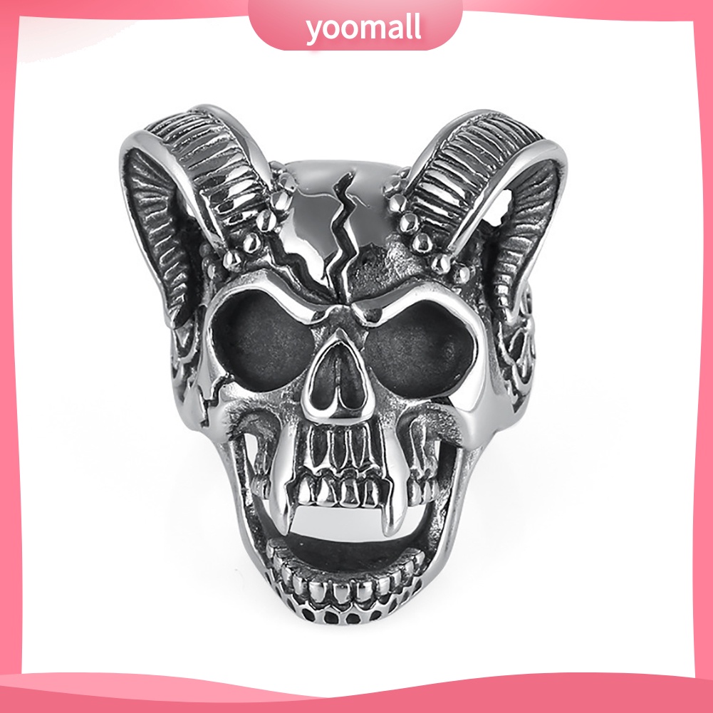 Nhẫn Họa Tiết Đầu Lâu Phong Cách Cổ Điển Cho Nam Và Nữ