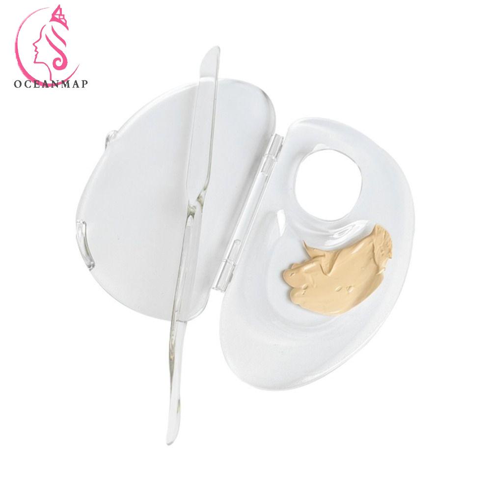 OCEANMAP Bộ Dụng Cụ Trộn Kem Nền / Phấn Trang Điểm / Kem Che Khuyết Điểm Cầm Tay Tiện Lợi